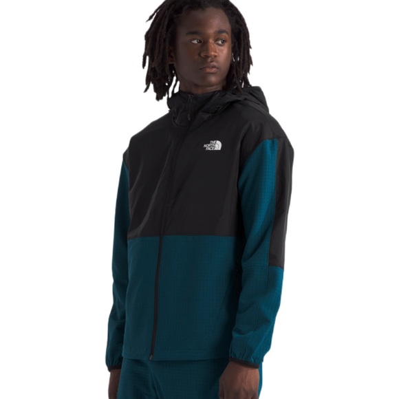 The North Face Men's Tekware™ Grid Hybrid Full-Zip Jacket in Midnight Petrol - Picture 2 of 4